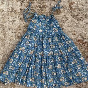 Charming Floral Blue Kids Dress